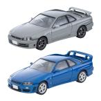 送料無料◆トミカリミテッドヴィンテージNEO 日産 スカイライン 2ドアスポーツクーペ 25GT TURBO オプションパーツ付 2種セット(LV-N353a 銀/b 青) (ZM152855)