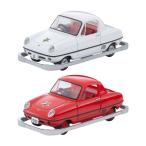送料無料◆トミカリミテッドヴィンテージ こどもの国×TLV ダットサン ベビイ 2種セット (6号車 白/レストア車 赤) フィギュア付 1/64 ミニカー （ZM161157）