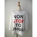 THOMAS MAGPIE トーマスマグパイ NON STOP ロゴロンT 2251864 レディース 綿100% ロゴTシャツ 8分袖 ワイドパンツ チュールスカート対応 送料無料-ホワイト