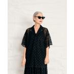 トーマスマグパイ THOMAS MAGPIE LACE SHIRTS BLACK 2252112 レースシャツ ブラック 夏 コットンナイロン スカラップ 幾何学的 カットワーク 高級感 送料無料