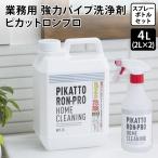 掃除用品 ゴミ箱 カビ取り パイプクリーナー カビ ピカットロン 業務用 強力パイプ洗浄剤「ピカットロンプロ」4Lセット（2L×2本） 832205