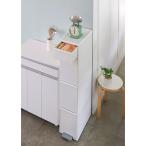 ［幅25.5奥行50高さ121cm］分別すき間ダストボックス 4段 日本製 ゴミ箱 ダストボックス リビング 630527 爆買