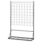 ショッピングスマートガーデニング プランター台付きワイドトレリス〈グレー〉 ロータイプ 高さ132cm G86601