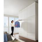 必要な時だけ引き出せるちょいかけハンガー付きクローゼット 引き出し7杯 幅60cm 衣類収納 タンス 632605