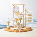 コンパクト おしゃれ 兜飾り 〈京都龍虎〉白の端午飾りセット 年中行事用品 季節商品 五月人形 LX5032