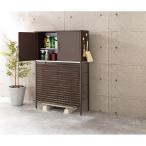 ショッピング室外機カバー 逆ルーバー室外機カバー 【大型対応】収納庫付き エアコン室外機カバー 590405