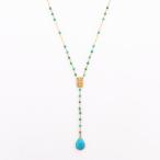 ショッピングターコイズ YUKIKO OKURA/ユキコオオクラ ターコイズＹ字ネックレス ジュエリー アクセサリー ネックレス ペンダント 385101