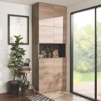 インテリアに合わせて8色＆13タイプから選べるシューズボックス オープン 幅90高さ180.5cm 下駄箱 玄関収納 シューズボックス 631511