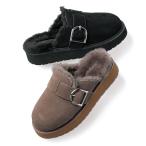 EMU/エミュ バックルデザイン ムートン ミュール パンプス サンダル ミュール サボ 126902