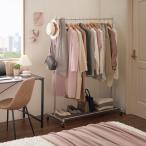 プロ仕様 棚付き頑丈ハンガーラック 幅120cm 衣類収納 ハンガーラック パイプハンガー 589310