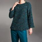 イタリア素材 ツイード ブラウス ファッション シャツ ブラウス PC5414