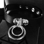 Yahoo! Yahoo!ショッピング(ヤフー ショッピング)2重リングチョーカー/ダブルリングチョーカー/レザーチョーカー・ブレスレット