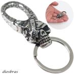 ショッピングスカル キーホルダー キーフック キーチェーン  シルバー   スカル ドクロ 骸骨 髑髏  亜鉛合金製 キーホルダー