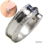  нержавеющая сталь обруч серьги серебряный металл аллергия матовый Sand простой меньше мужской женский 