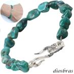 ショッピングターコイズ グリーン ターコイズ さざれ 馬蹄 ホースシュー ブレスレット ブレス メンズネイティブ  羽 ターコイズ シルバー９２５ チェーン さざれ石 メディスンホイール