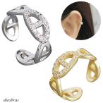  ушные каффы серебряный 925 обруч кольцо Marina якорь цепь циркон silver одна сторона уголок для металл аллергия соответствует одна сторона уголок мужской женский 