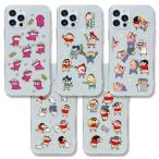 ★ iPhone Air 17 16e 16 Pro Max 15 Plus 14 13 12 11 XS XR 8 7 6S 5S クレヨンしんちゃん クリア ケース iPhone17 iPhone16 iPhone15 iPhone14 カバー