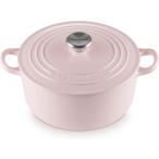 ル・クルーゼ(Le Creuset) 鋳物 ホーロー 鍋ココット・ロンド24 cmシフォンピンク ガス IH オーブン 対応