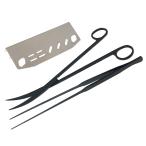  водоросли обрезка 3 позиций комплект машина b зажим пинцет место хранения подставка аквариум 25cm техническое обслуживание аквариум террариум гербарий расположение 