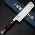 菜切包丁 160mm 菜切り V金10号 ダマスカス 槌目 マホガニー柄 ミルフィーユ 一心刃物 関市 鮮烈な切れ味永続き!