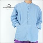 フラワーポケットダンガリーシャツ ガレージグリーンワークス garage green works FLOWER POCKET DUNGAREE SHIRT