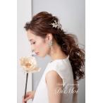 ブライダル アクセサリー クリスタル フラワーピアス イヤリング 結婚式 ウェディング お花