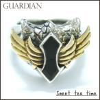 指輪 メンズ ガーディアン GUARDIAN ウイング オニキス K18 ゴールド シルバー ジュエリー アクセサリー リング Diving GDR-061o