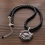 戦国武将 ネックレス メンズ アクセサリー 武田菱  武田信玄 天然石 シルバー925 ペンダント  ...