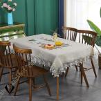 刺繍レース テーブルクロス 正方形 北欧 食卓テーブルクロス 透かし花柄 テーブルクロス‐正方形 北欧風 刺繍レース サイドテーブル 丸テーブル マルチカバー
