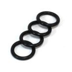 Fisheye フィッシュアイ ブラックスペアOリングセット 4個入り #40122