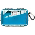 PELICAN( пеликан ) микро кейс 1040 BLUE/CLEAR [ голубой / прозрачный ] [1040-026-100]
