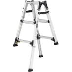 ショッピング脚立 ※法人専用品※アルインコ 伸縮脚立(ステップ幅広)最大使用質量100kg 天板高さ:0.70〜1.00m PRW90FX 1台