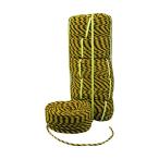 熱田資材 トラロープ 黄黒 9mm×50m TG-0905 1巻