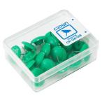 クラウングループ カラー画鋲 20本 緑 CR-GB128-G 1個