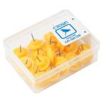 クラウングループ カラー画鋲 20本 黄 CR-GB128-Y 1個