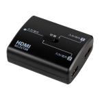 朝日電器 HDMIセレクター 入力2 出力1（または入力1 出力2） ブラック W65.5×H26×D54.5mm ASL-HD202W 1台