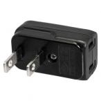 ELPA スペースアダプタ 黒 ■定格:AC125V 15A■1500Wまで■使用温度範囲:-10℃〜40℃■屋内専用■国内専用 A-371B(BK) 1個