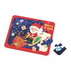 ※法人専用品※アーテック 木製クリスマスジグソーパズル 137×167×4mm 7846