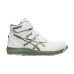 アシックス ウィンジョブ CP216 (安全靴・セフティシューズ) ホワイト×ライケングリーン 25.0cm 1273A076.100-25.0