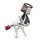 ベストツール BEST 2pcs.ビットホルダー キーアダプター・カラビナ付 赤 105x35x15mm BTH-22RW