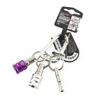ベストツール BEST 2pcs.ビットホルダー キーアダプター・カラビナ付 紫 105x35x15mm BTH-22VW