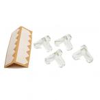 カーボーイ 安心クッションコーナー用 みつあし クリア 寸法：約あし長25×巾13×高10×厚3 549