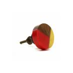 Yahoo! Yahoo!ショッピング(ヤフー ショッピング)クローバー アクリルウッドノブ レッドイエロー 3.8cm× 7.6cm× 3.8cm 955-460