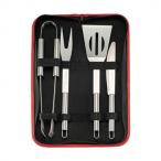 キャプテンスタッグ BBQマスターツールセット トング/幅4.5×全長34.5cm フォーク/幅3.5×全長32cm ナイフ/幅2.5×全長29.5c