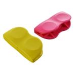 Yahoo! Yahoo!ショッピング(ヤフー ショッピング)ダイヤコーポレーション お菓子クリップ BIG ピンク・イエロー 幅10.4×奥行4.7×高さ2.9cm 2個