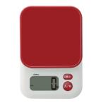 ドリテック dretec 計量器 デジタルスケール ガナッシュ レッド 約幅13×奥行19.6×高さ2.7cm　 KS-805