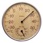 ドリテック 温湿度計 ナチュラルウッド O-319NW