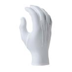 カヴァーワーク ボタンホックナイロンストレッチセーム(マチ付)手袋 M 白 1点