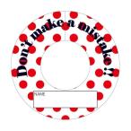  зеленый Cross ошибка предотвращение бирка MBT-11 красный полька-дот 6300032050