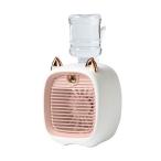 グリーンクロス ミスト 冷風扇 ピンク ポータブル スポットクーラー 卓上 小型 熱中症対策 暑さ対策 かわいい オフィス 寝室 アウトドア FC-6602A 1台